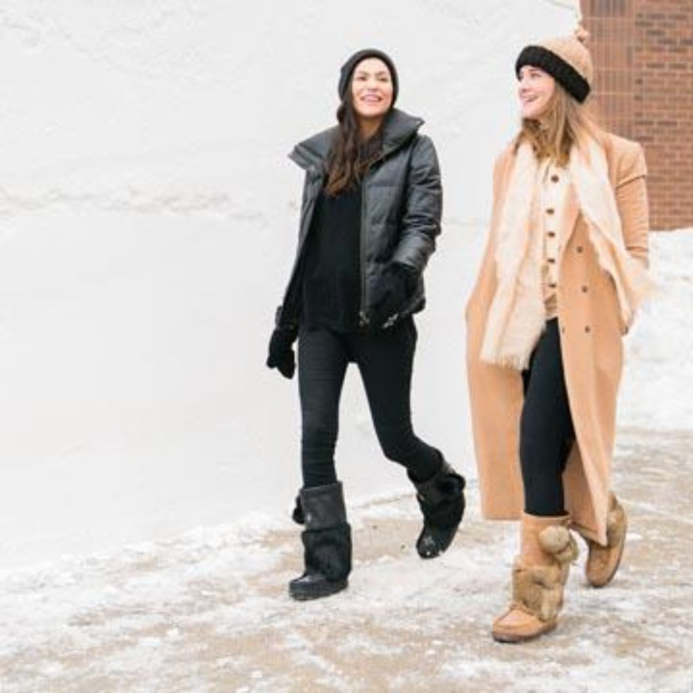 MANITOBAH MUKLUKS CANADA SNOWY OWL WATERPROOF BLACK WINTER HIGH FASHION BOOT 8